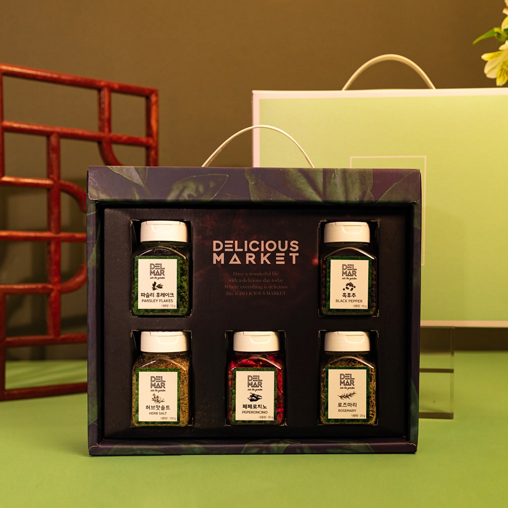 Delicious Market, [Delicious Market/Green] Natural Spices 5 Kinds Gift Set